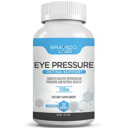 Bravado Labs Ocular Supplement - Premium Vision Vitamins with Bilberry Extract - Eye Vitamins for Eye Pressure, Retina Support and Macular Degeneration - Eye Health Supplement for Adults (30 capsules)