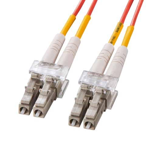 サンワサプライ メガネ型光ファイバケーブル(マルチ50μm、LC×2-LC×2、20m) HKB-LCLC5-20N