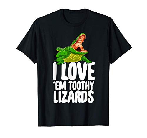 I Love Em Toothy Lizards Shirts Funny Alligator Gifts Camiseta