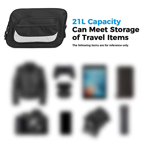 Sac de bagages moto extensible noir pour intérieur de valise