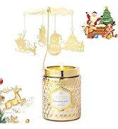 Christmas Candle for Woman, Rotating Scented Candle Gifts for Women, Unique Women Gift for Christ...