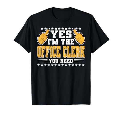 Retro Profession I'm The Office Clerk Camiseta