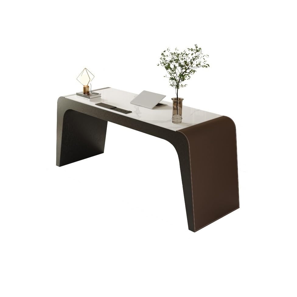 ENGENDER Schreibtisch Einfache Wohnzimmermöbel aus Holzfelsenplatten, geeignet for Moderne Arbeitszimmer zu Hause, Firmenbüro Office Desk(160cm)