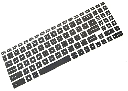 Image of Saco Laptop Keyboard Cover for MSI Katana 15 /17 /GF66 /GF76|MSI Bravo 15|MSI Alpha 15 /17|MSI Pulse GL66 /GL76|MSI Crosshair 15 /17|MSI Sword 15 /17|MSI Raider GE68 /GE78|MSI Vector GP68 /GP78 Gaming Laptop