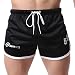 Mech-Eng Men's Bodybuilding Gym Dry Fit Running Mesh Boxing Shorts Black XL/Tag 3XL