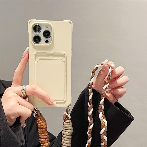 Étui souple pour iPhone 13 ENILSA blanc antique anti-choc et lavable
