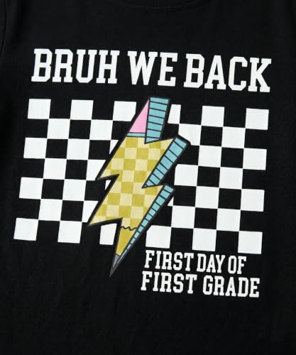 Image of Unique Baby Boys 1st Grade Vibes Only Back to School T Shirt