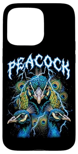 Peacock Vintage 90�N�� �w�r�[���^�� ���g�� �E�� ���D�� �X�}�z�P�[�X iPhone 15 Pro Max �p