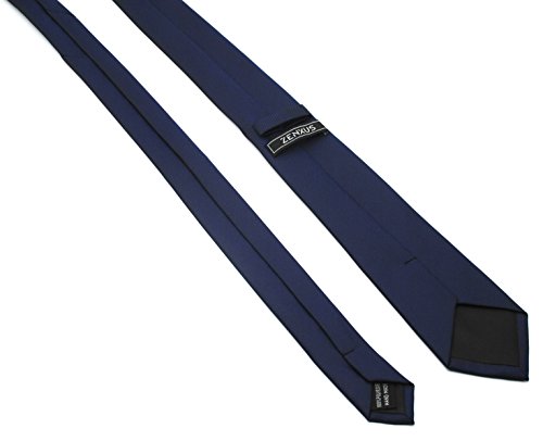 Image of Skinny Solid Ties for Men, 2.5 inch Slim Plain Neckties 4-Pack