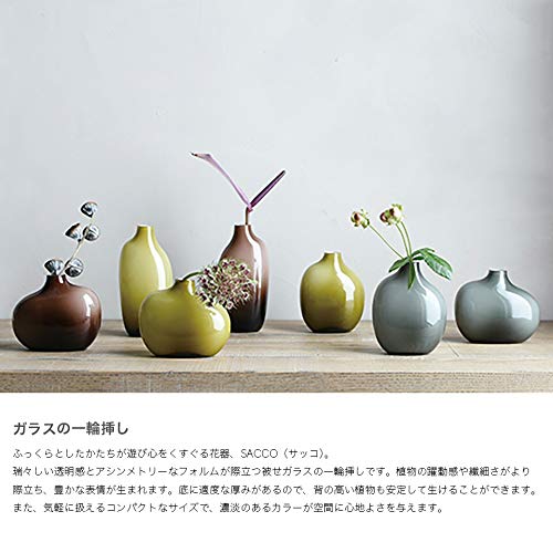 花瓶 一輪挿し Amazon.co.jp: SACCO ベース ガラス 03 花瓶 一輪挿し G26056 BR26057