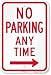 SmartSign â€œNo Parking Any Timeâ€ Sign with Right Arrow | 12