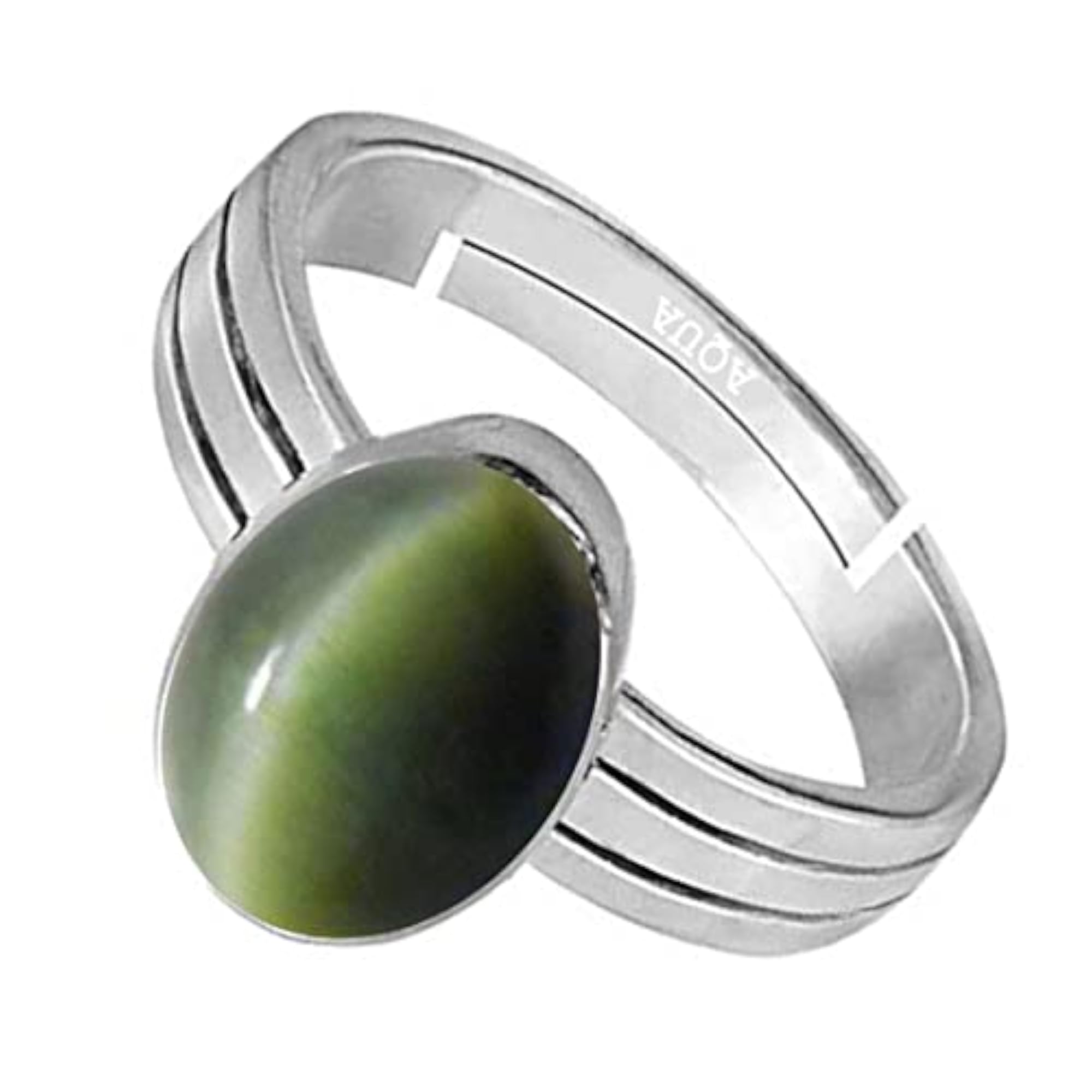 Cats Eye 10.25 Ratti Adjustable Ring, 925 Sterling Silver