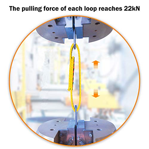 Geelife Personal Anchor System Sling Climbing Safety Daisy Chain Strips 4950lb Test Stitched Nylon Webbing Sterling Chains Reactor 55" x 1.06" x 0.63"