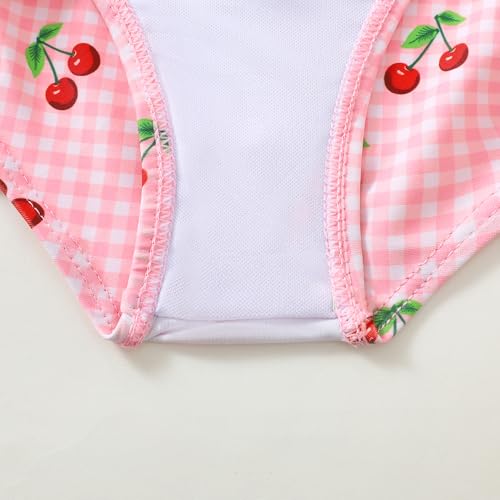 Image of Baby Swimsuit Girl Two Piece Bathing Suit Toddler Girls Summer Beach Ruffle Tankini Swimwear 1-7Y