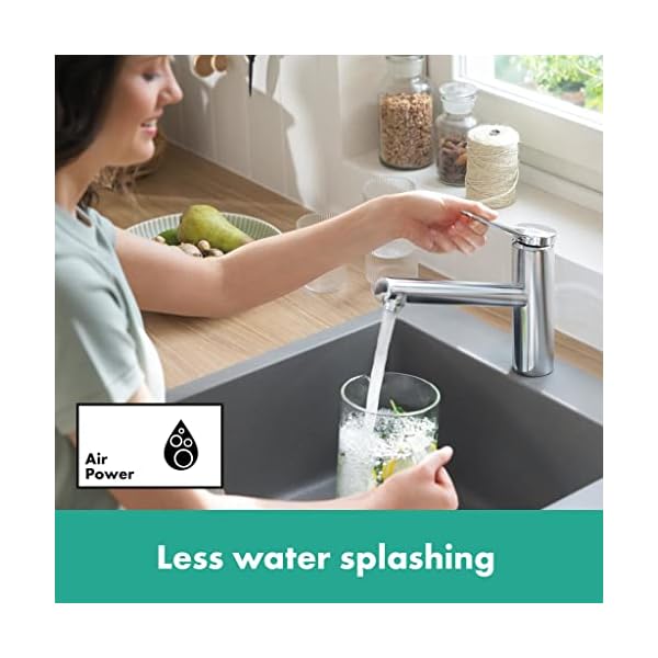 hansgrohe Küchenarmatur Zesis M33, Wasserhahn Küche mit Auslauf Höhe 150 mm, 150° drehbar, ausziehbar, 2 Strahlarten… – Bild 6