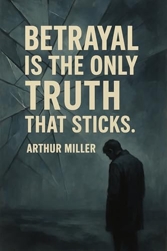Arthur Miller Philosophical Quote Poster - 'Betrayal is the only truth' - Home Wall Art - 8x12 inch Print