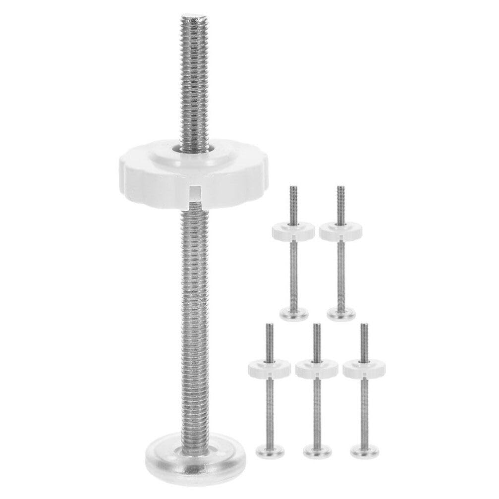 White Baby Gate Threaded Spindle Rod Screws 6pcs M8*125