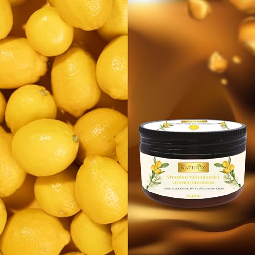 Limopa Hand Face And Body Cream With C Vitamin Lemon | Nourishing Care Normal To Dry Skin Lotion | Intensive Moisturizer Cream thumb #4