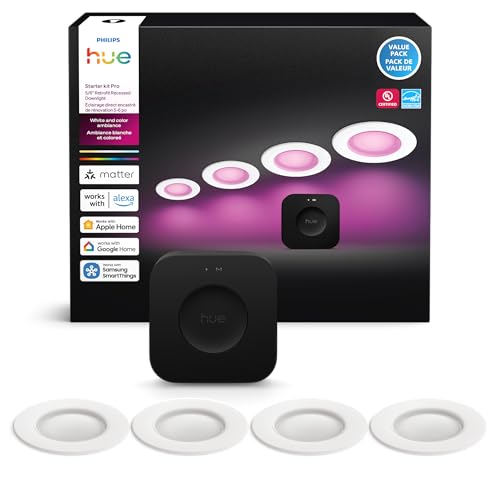 Philips Hue Bridge Pro + 4 Recessed Lights