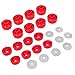 7-141 Body and Cab Mount Bushing Kit for Chevy Silverado & Sierra 1500/2500 2WD/4WD 1999-2014 Polyurethane Body Cab Mounts & Washers (Red 24PCS)