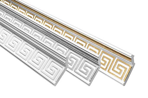 - Superficie: decorata 20 Metri Profilo Decorativo Listini D\'Angolo Polistirolo Decorazione in Stucco 28x73mm, B-21 Oro