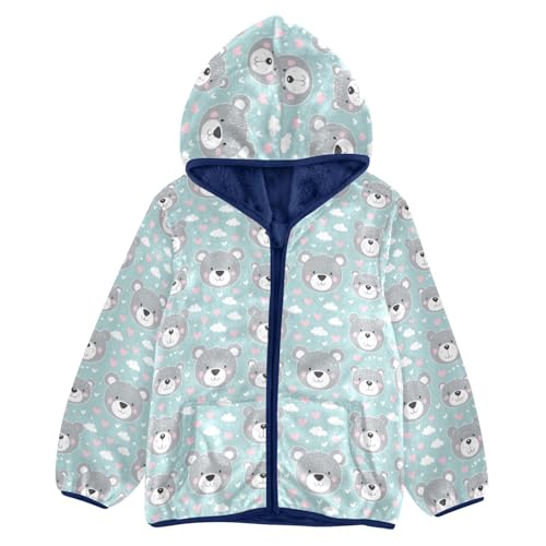 Cute Koala Boys Fleece Coat,Children's Zip-Up Hoodie Jacket,Baby Warm Fashion Outerwear 3-10T,A113466