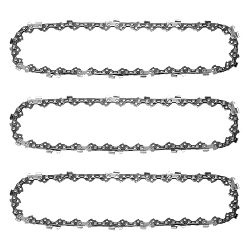 8 Inch Pole Saw Chain Replacement for Sun Joe Models SWJ800E,SWJ806E,SWJ802E,SWJ801E, 8" Chainsaw Chain,33 Drive Links 0.050" Gauge 3/8" LP Pitch (3 Pack)