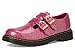 Dr. Martens Girls 8065 J (Little Big Kid) Mary Jane Flat, Fuchsia/Silver/Gold Glitter, 4