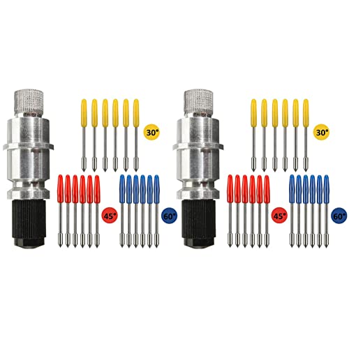 Ducevnaoe 2X �u���[�h�̃z���_�[�A�x�[�X�A36���̐؍�u���[�h�i30/45/60�x�j�ASilhouette Cameo 1 2 3/Portrait/Cu/Graphtec 6000/Ce 5000-60 Plotte�p