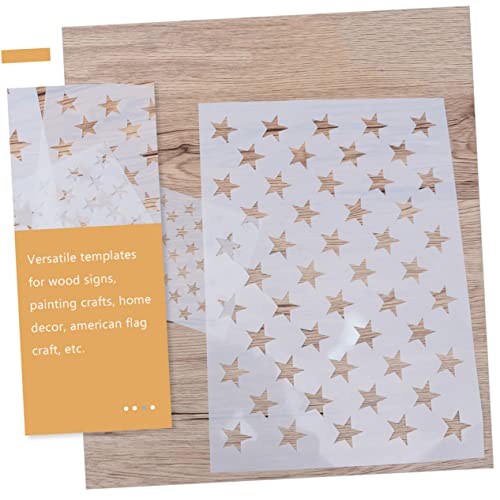 Pochoir étoile OSALADI : kit de modèles de peinture réutilisables pour DIY - 7