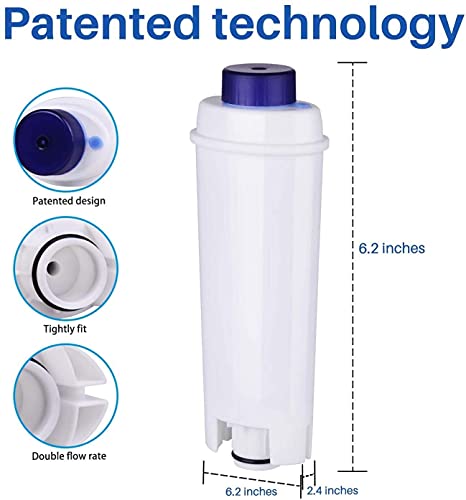 3-Pack Spring Source Coffee Espresso Machine Water Filter Replacement For Delonghi Dlsc002, Dls C002, Ser3017, 5513292811 #TOP4