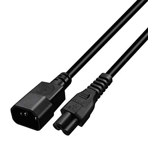 Toptekits C14 To C5 Power Plug Cable,Iec 320 C14 Male To C5 Female Adapter Cable,Universal Power Adapter Iec 320 C14 To C5 Adapter Converter C5 To C14 Ac Power Cable 3 Pin Iec320 C14 Connector (1Ft) #TOP4