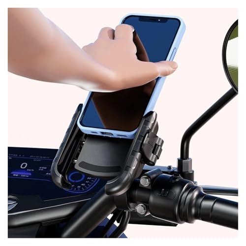 Support téléphone aluminium moto rigide premium pour grands smartphones - 4