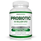 BIO-40 : #1 Recommended Best Probiotic Supplement : 60 Time Release Capsules 40x More Effective - Patented Delivery Technology - 40 Billion CFU of Most Essential Strains - Improves Digestive Health