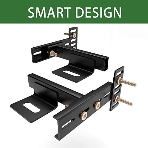 image for ZUAGCO Headboard Brackets for Metal Bed Frame Adjustable Brackets for 