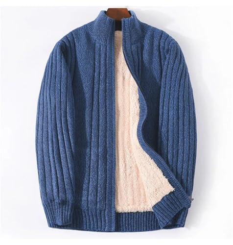 Men's Knit Zippers Cardigan Casual Long Sleeve Knitted Solid Color Cardigans2