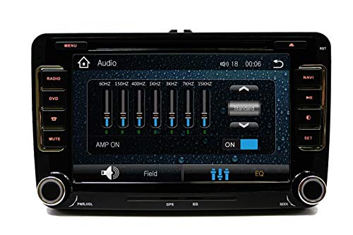 GPS Navigation Radio Bluetooth Touch Screen Plug and Play for VW Volkswagen Vehicles (Fits: Jetta 06-14, EOS 07-14, Caddy 10-14, Tiguan 09-14, Golf/GTI 03-14, CC 09-14, Passat 07-14) - Thumbnail 2