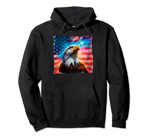 4 de julio American Pride American Eagle Símbolo de la Libertad Sudadera con Capucha