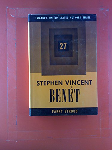 Stephen Vincent Benet (Twayne's United States a... B0006P5V4Y Book Cover