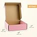 Frametory 6x6x2 Pink Shipping Box, Pack of 26 Corrugated Cardboard Boxes for Mailing, Packing, Small Business Gifts Wrap Boxes With Lid