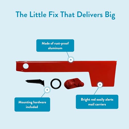 Architectural Mailboxes Aluminum Mailbox Flag Replacement Kit, Red