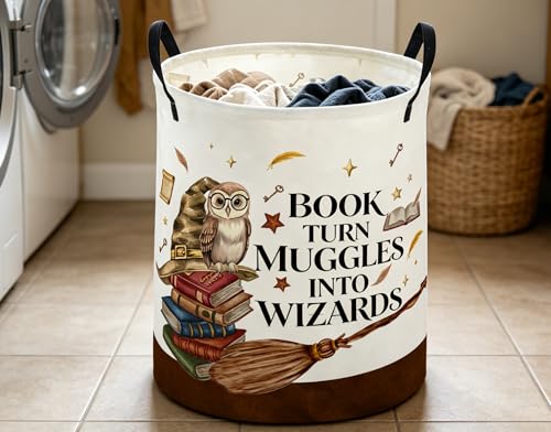 Image of ESSME Kids Laundry Basket,Magic Hamper Collapsible Canvas Waterproof Storage Bin for Home Decor, Cute Hamper,Gift Baskets(Magic)