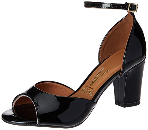 Sandalias Verniz Premium, Vizzano, Feminino, Preto, 38
