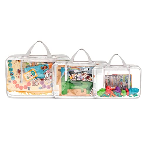 Kit Organizadores de Brinquedos para Jogos de Tabuleiro Branco