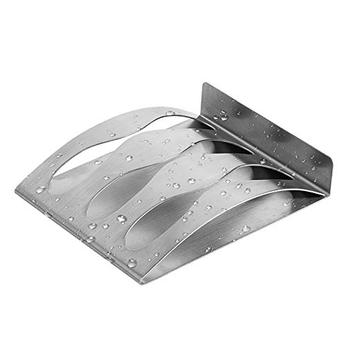 Premium Wall Mounted Toothbrush Holder，Stainless Steel Razor Holder Storage, Self-Adhesive Toothbrush Stand For Shower Bathroom Organizer Or Accessories With 3 Holes #TOP1