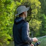 Bardzo duża moskitiera na owady – pasuje do wszystkich kapeluszy – siatka na głowę z siatką trafinową, na kemping, wędrówki, wędkowanie, do ogrodu, na zewnątrz (99 x 66 cm)