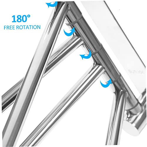 Porte-serviettes mural acier inoxydable anti-rouille durable - 3