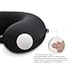 Gosider Black Travel Neck Pillow Memory Foam Airplane Pillow for Neck and Head Support Soft Portable U Shape Neck Pillow for Plane, Car & Home Office Use