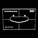 Dopro Acrylic Pickup Routing Template Pickup Templates for Tele Body Neck