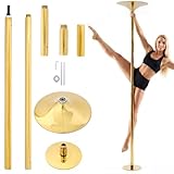 AYJOIR Dance Pole Spinning Static Dancing Pole Stripper Pole Portable Removable Height...